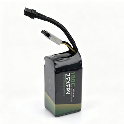 ZEXFPV 1550mAh 6S 22.2V 180C FPV Lipo Battery