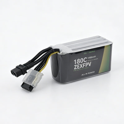 ZEXFPV 1450mAh 6S 22.2V 180C FPV Lipo Battery